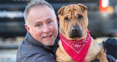 New home for Shar Pei left at train station