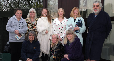 Cat volunteers host celebratory sleepover