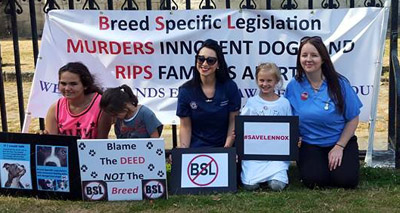 Vets and nurses support anti-BSL protest