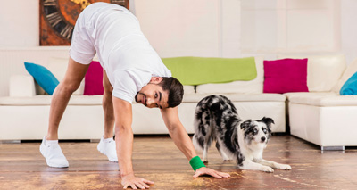 Gymnast launches fitness video for dogs