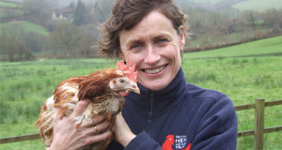 Hen charity founder gives keynote speech