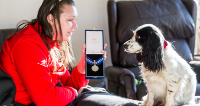 ‘Life-changing’ dog gets an OBE