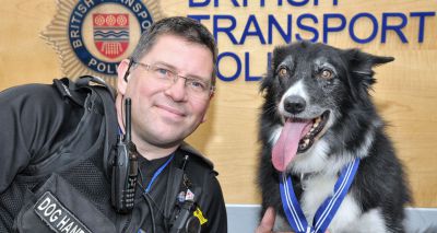 Police dog honoured for heroic actions after terror attack