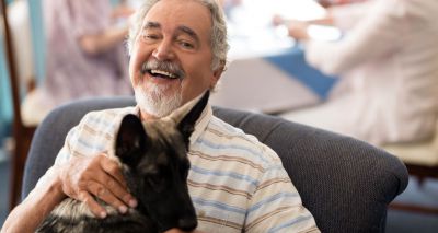 Therapy dogs lower blood pressure in the elderly