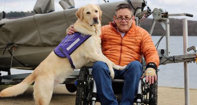 Wheelchair user’s trek to help assistance dog charity