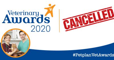 Petplan Veterinary Awards cancelled