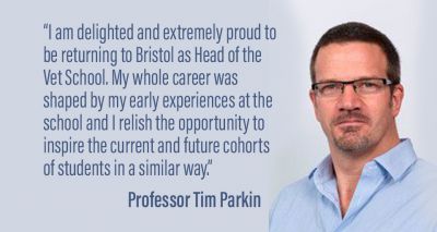 Professor Tim Parkin to head up Bristol Vet School