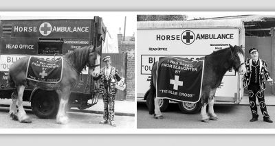 Blue Cross recreates historic images with celebrities